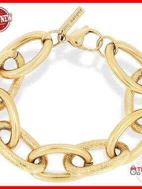 Stainless Steel Dainty Link Bracelet, Waterproof Sweatproof Everyday Wear